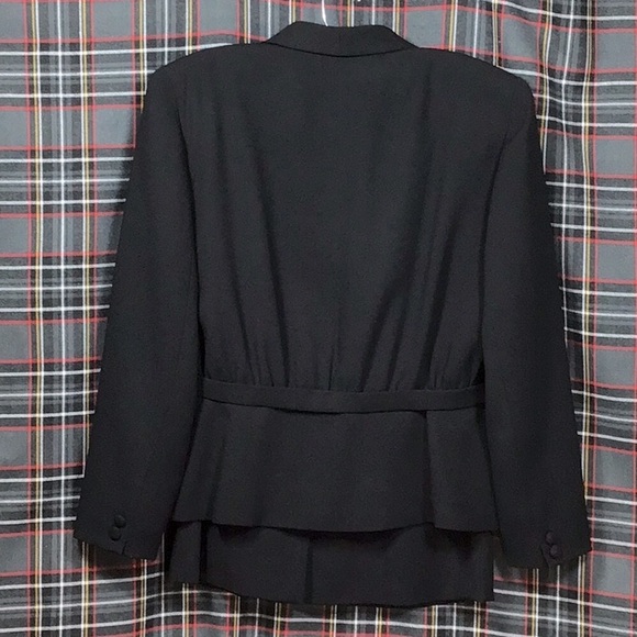 ⚜️ SAVILLE ‘Suit’ Black Jacket and Knee Length Skirt with Pockets - Picture 12 of 12